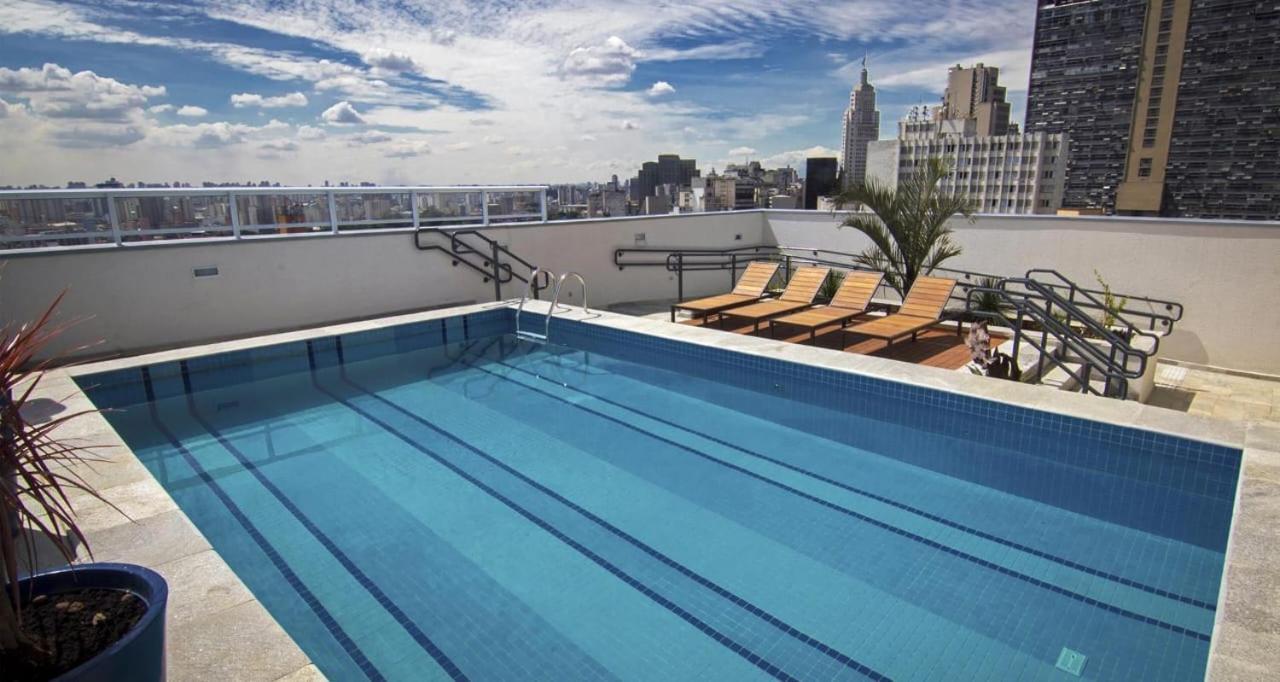 Studio No Centro De Sao Paulo, A 3 Minutos Do Metro, Com Garagem Gratis Aparthotel Buitenkant foto