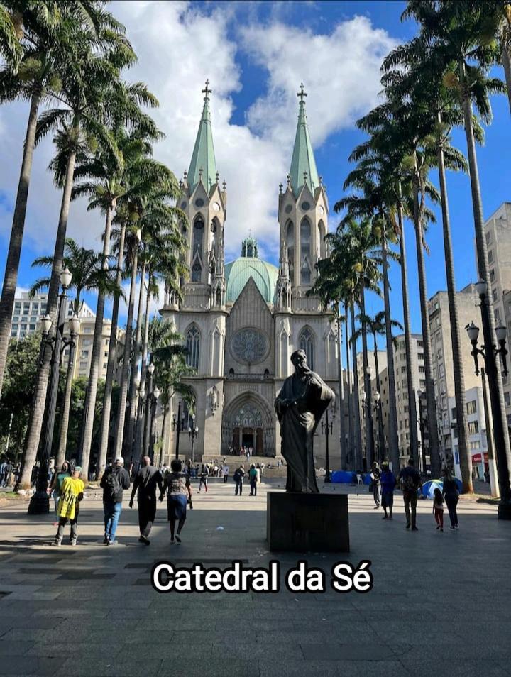 Studio No Centro De Sao Paulo, A 3 Minutos Do Metro, Com Garagem Gratis Aparthotel Buitenkant foto