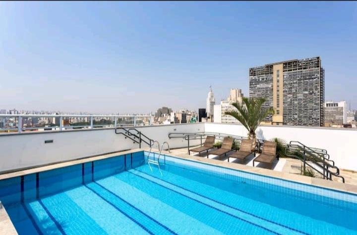 Studio No Centro De Sao Paulo, A 3 Minutos Do Metro, Com Garagem Gratis Aparthotel Buitenkant foto